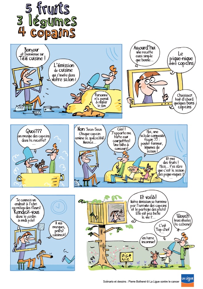BD Clap’santé : 5 fruits 3 légumes 4 copains