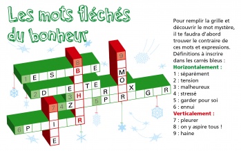 Les mots fléchés du bonheur